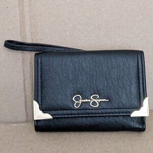 Jessica Simpson Women's Wallet with Card Holders and  Pockets Black